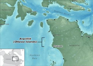 Arqvilliit (Ottawa) Islands Map